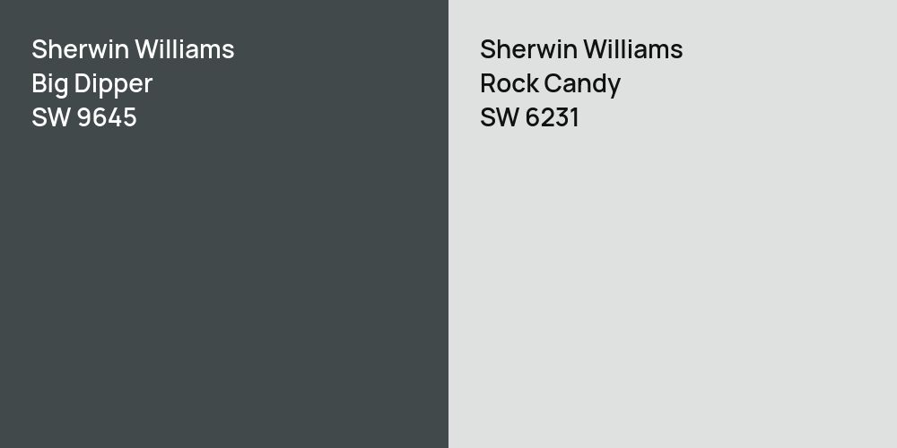 Sherwin Williams Big Dipper vs. Sherwin Williams Rock Candy