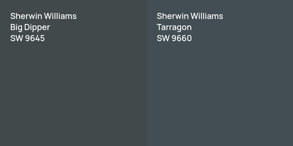 Sherwin Williams Big Dipper vs. Sherwin Williams Tarragon