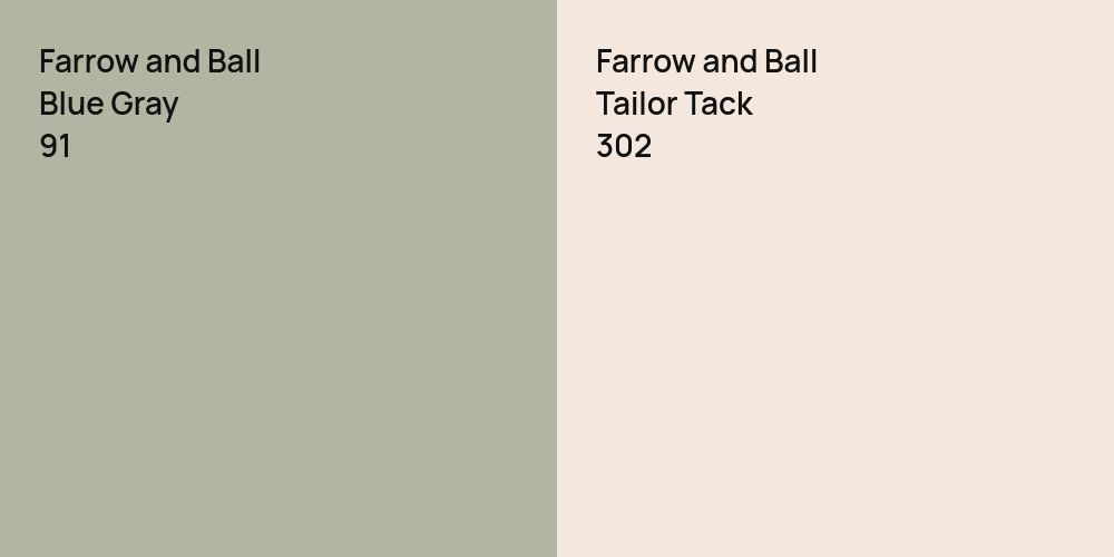 Farrow and Ball Blue Gray vs. Farrow and Ball Tailor Tack