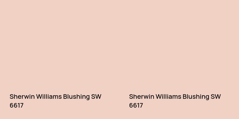 Sherwin Williams Blushing vs. Sherwin Williams Blushing