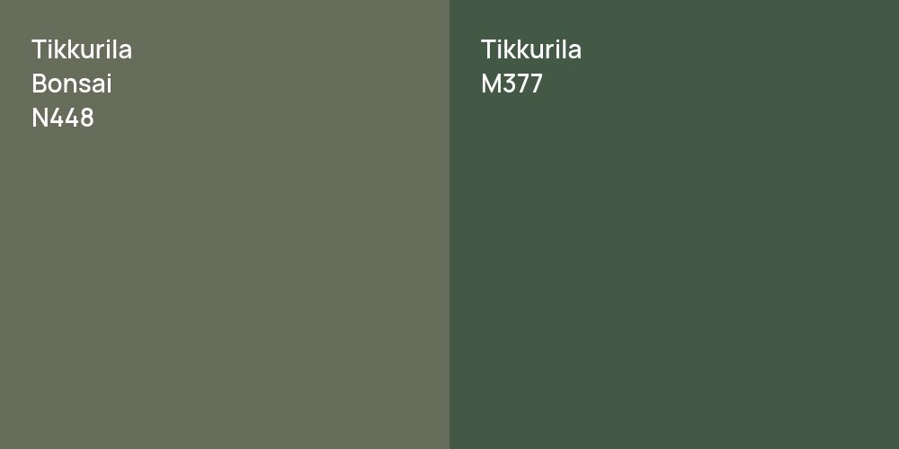 Tikkurila Bonsai vs. Tikkurila M377