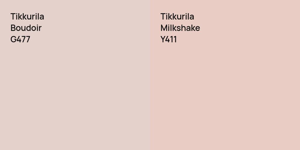 Tikkurila Boudoir vs. Tikkurila Milkshake