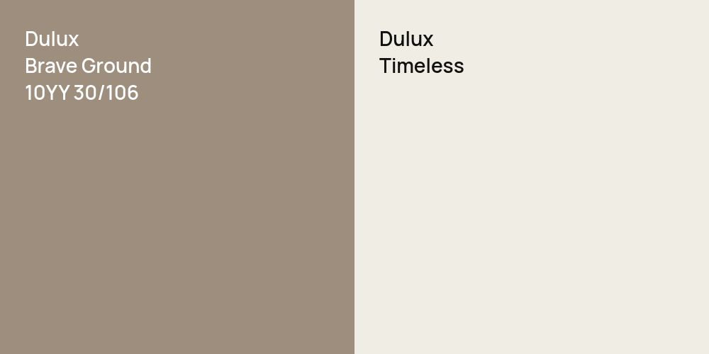 Dulux Brave Ground vs. Dulux Timeless