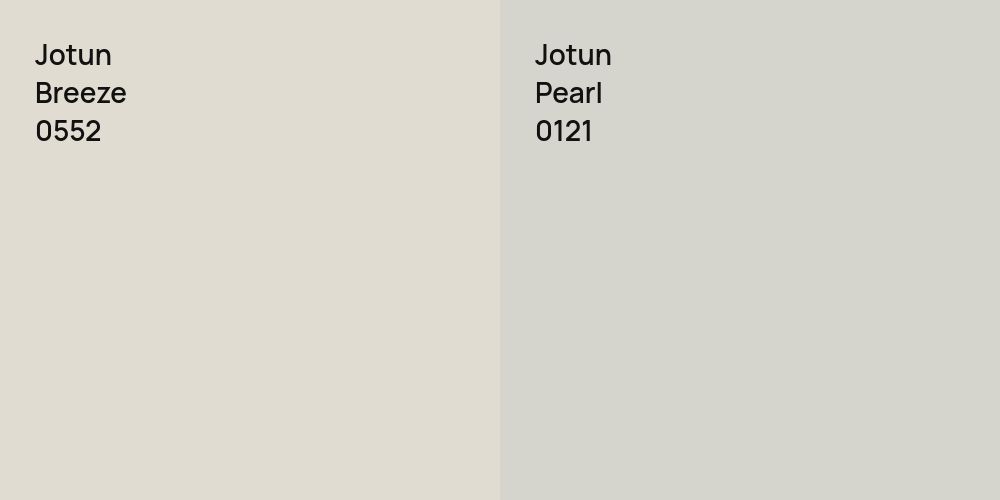 Jotun Breeze vs. Jotun Pearl