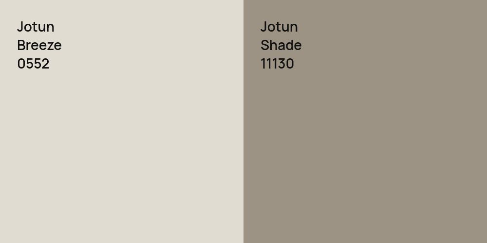 Jotun Breeze vs. Jotun Shade