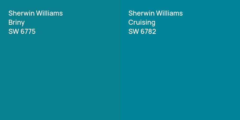 Sherwin Williams Briny vs. Sherwin Williams Cruising