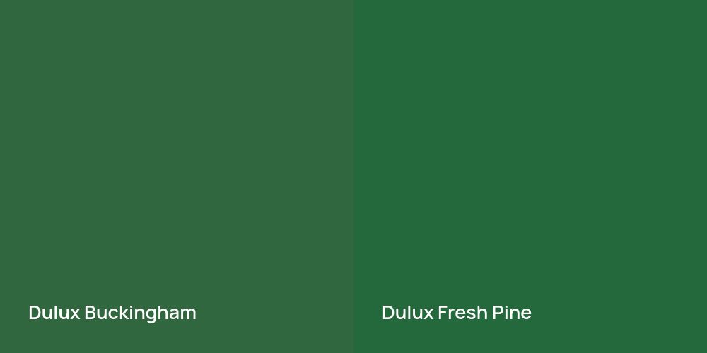 Dulux Buckingham vs. Dulux Fresh Pine