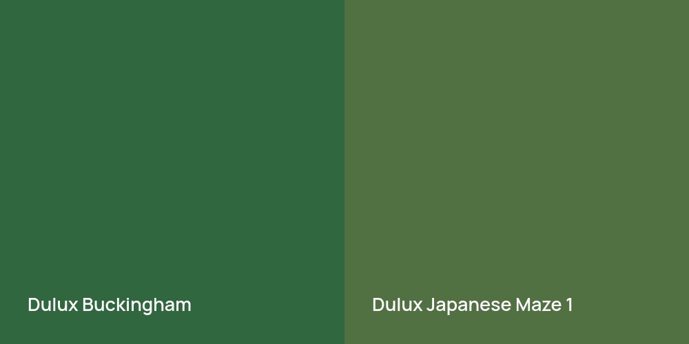 Dulux Buckingham vs. Dulux Japanese Maze 1