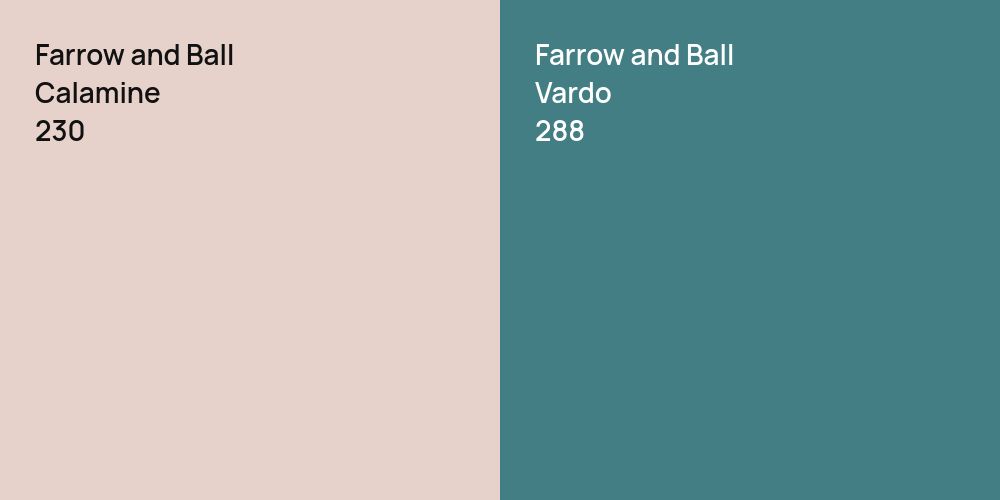 Farrow and Ball Calamine vs. Farrow and Ball Vardo