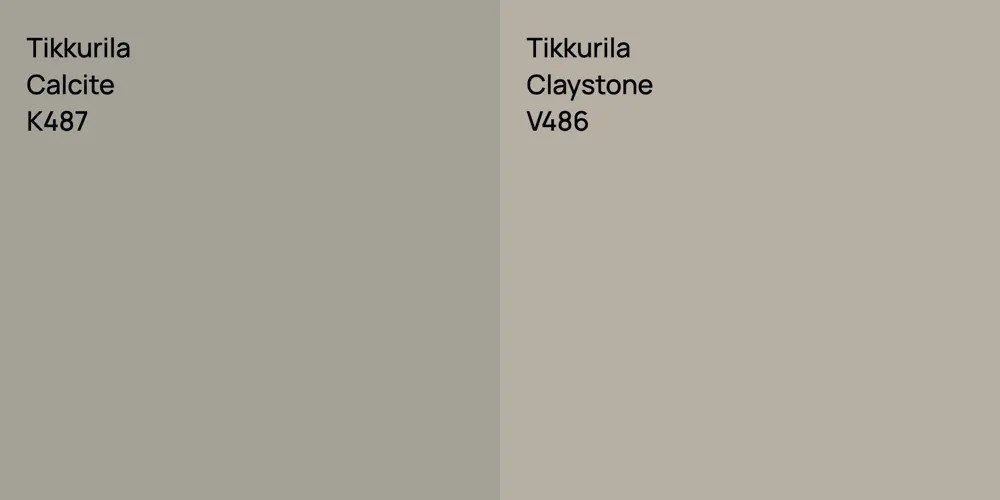 Tikkurila Calcite vs. Tikkurila Claystone