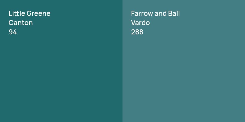 Little Greene Canton vs. Farrow and Ball Vardo