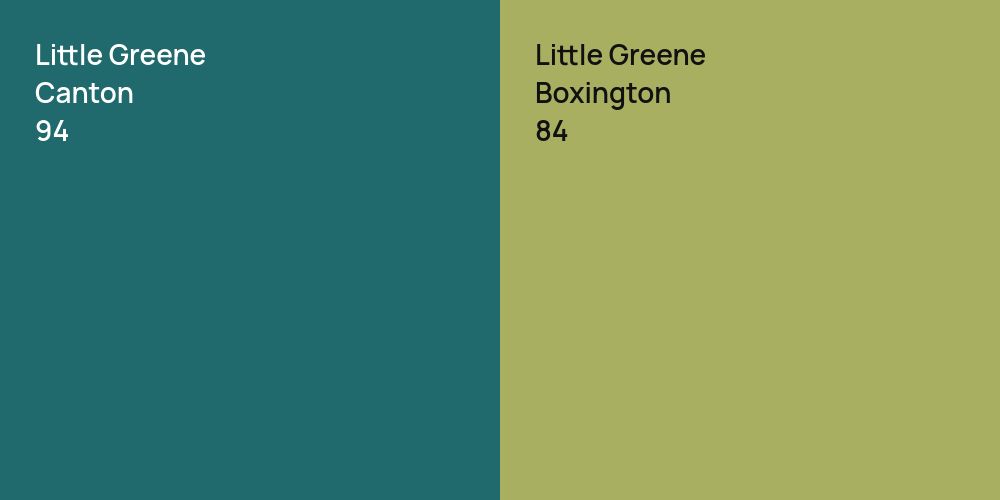 Little Greene Canton vs. Little Greene Boxington