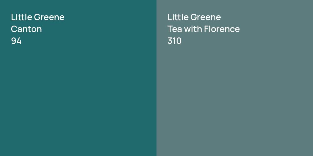 Little Greene Canton vs. Little Greene Tea with Florence