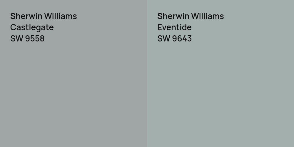 Sherwin Williams Castlegate vs. Sherwin Williams Eventide