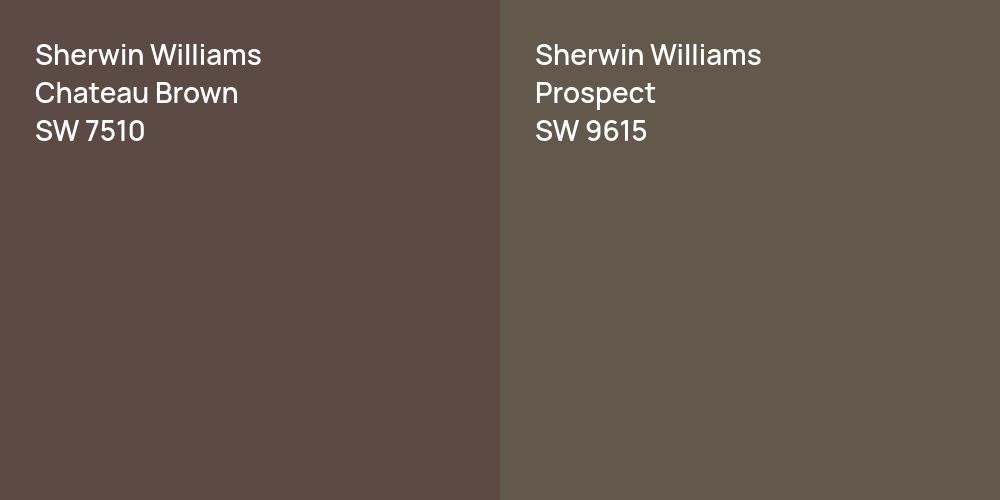 Sherwin Williams Chateau Brown vs. Sherwin Williams Prospect