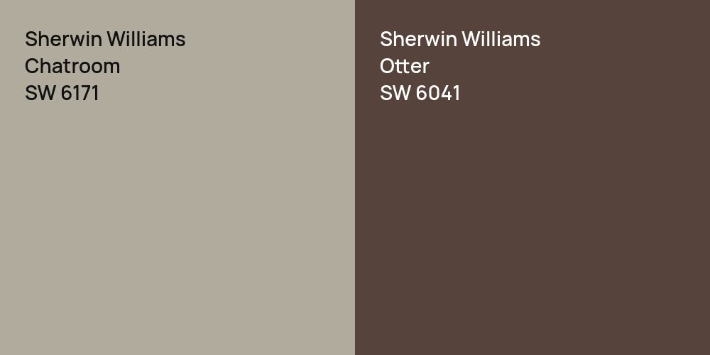 Sherwin Williams Chatroom vs. Sherwin Williams Otter