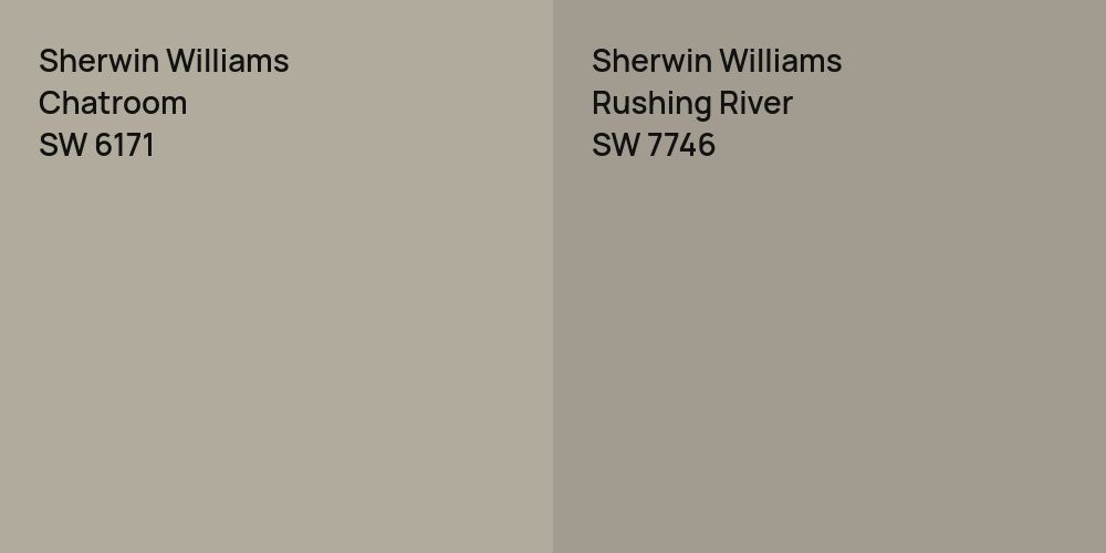 Sherwin Williams Chatroom vs. Sherwin Williams Rushing River