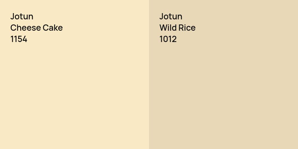 Jotun Cheese Cake vs. Jotun Wild Rice