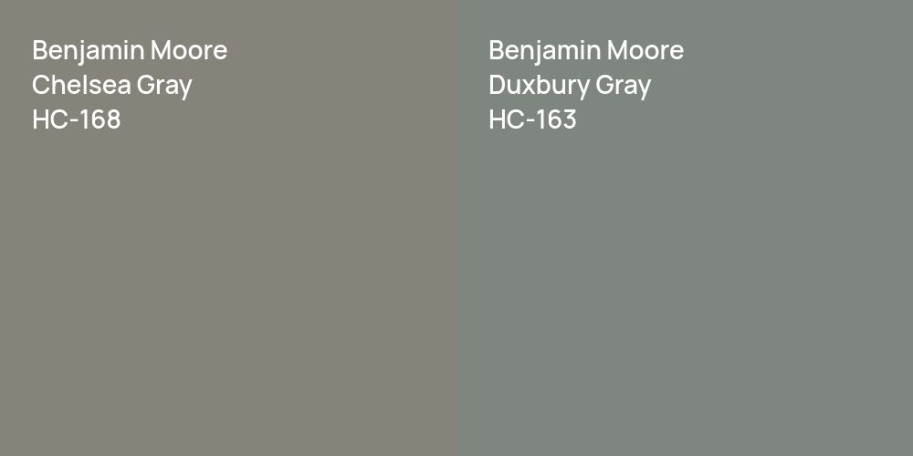 Benjamin Moore Chelsea Gray vs. Benjamin Moore Duxbury Gray