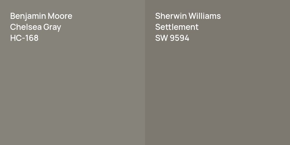 Benjamin Moore Chelsea Gray vs. Sherwin Williams Settlement