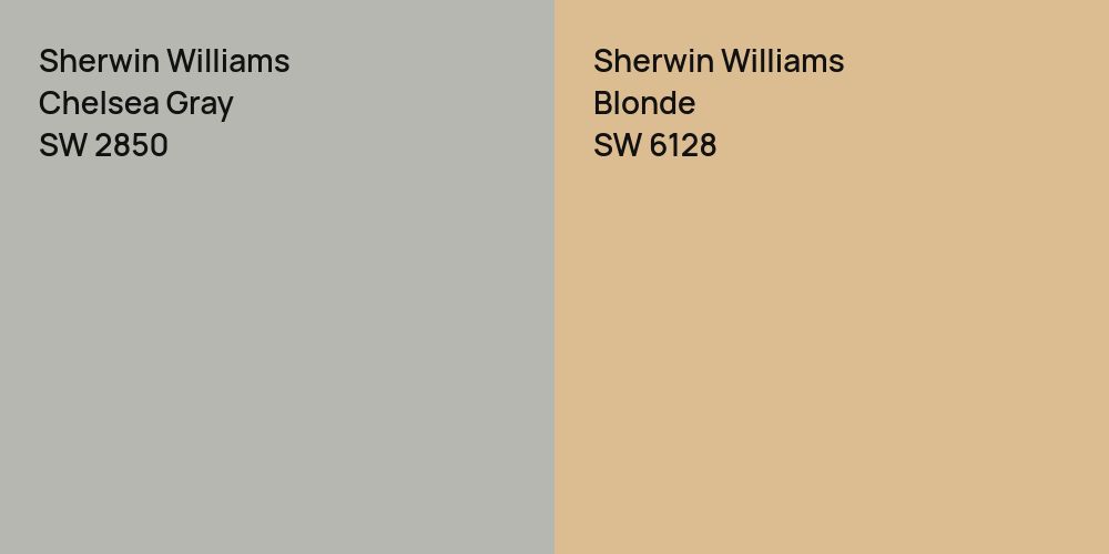 Sherwin Williams Chelsea Gray vs. Sherwin Williams Blonde