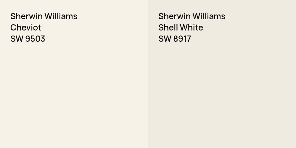 Sherwin Williams Cheviot vs. Sherwin Williams Shell White