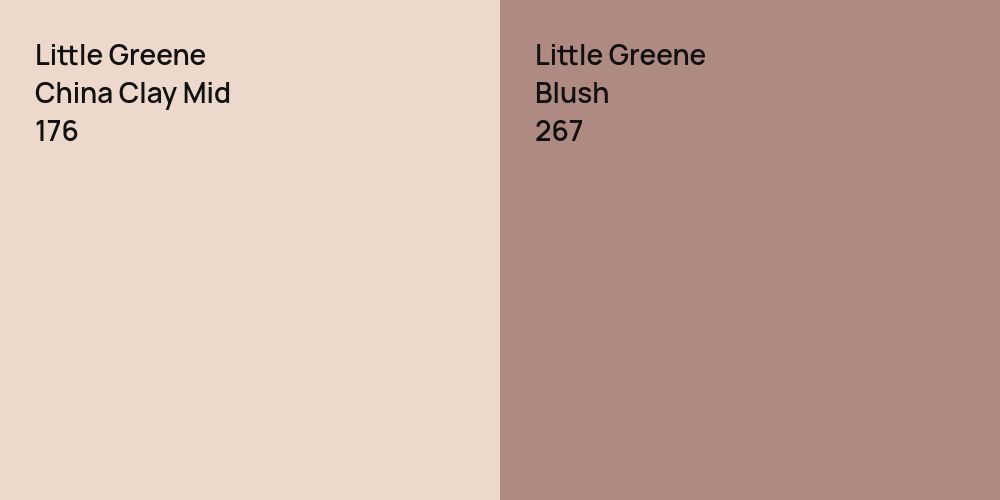 Little Greene China Clay Mid vs. Little Greene Blush