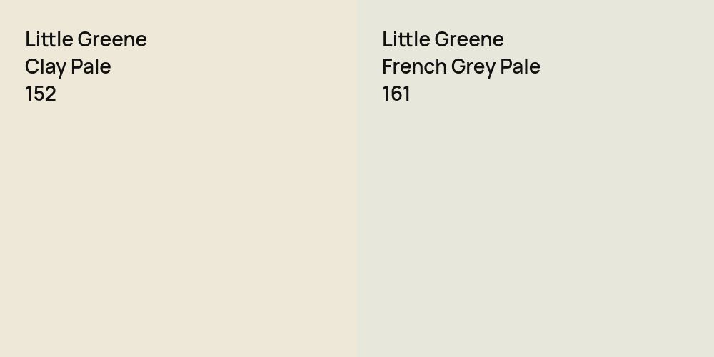 Little Greene Clay Pale vs. Little Greene French Grey Pale