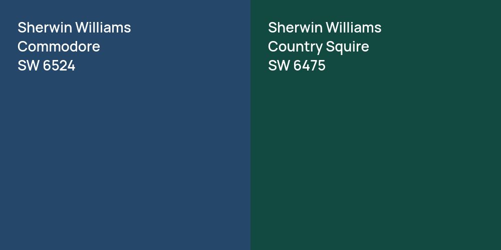 Sherwin Williams Commodore vs. Sherwin Williams Country Squire