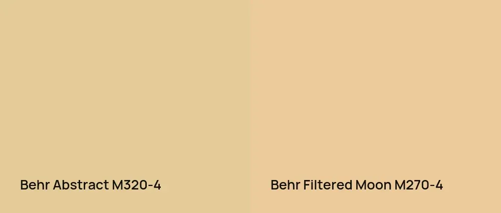 Behr Abstract M320-4 vs Behr Filtered Moon M270-4