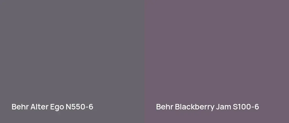 Behr Alter Ego N550-6 vs Behr Blackberry Jam S100-6