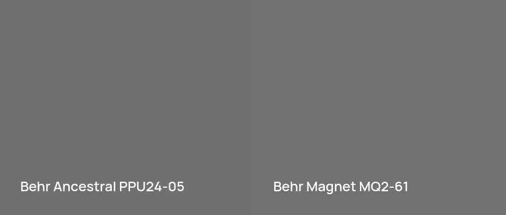 Behr Ancestral PPU24-05 vs Behr Magnet MQ2-61