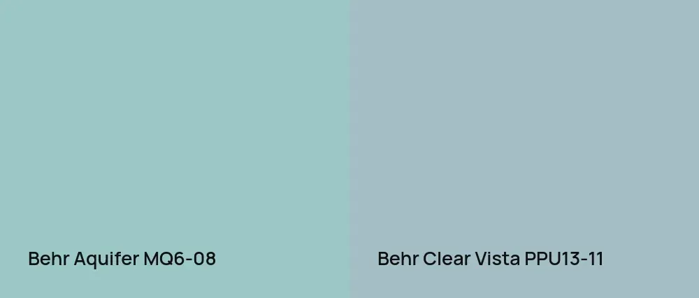 Behr Aquifer MQ6-08 vs Behr Clear Vista PPU13-11