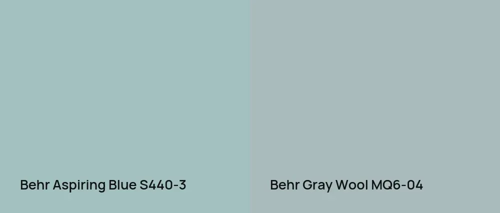 Behr Aspiring Blue S440-3 vs Behr Gray Wool MQ6-04