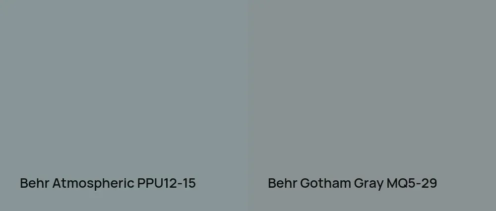 Behr Atmospheric PPU12-15 vs Behr Gotham Gray MQ5-29