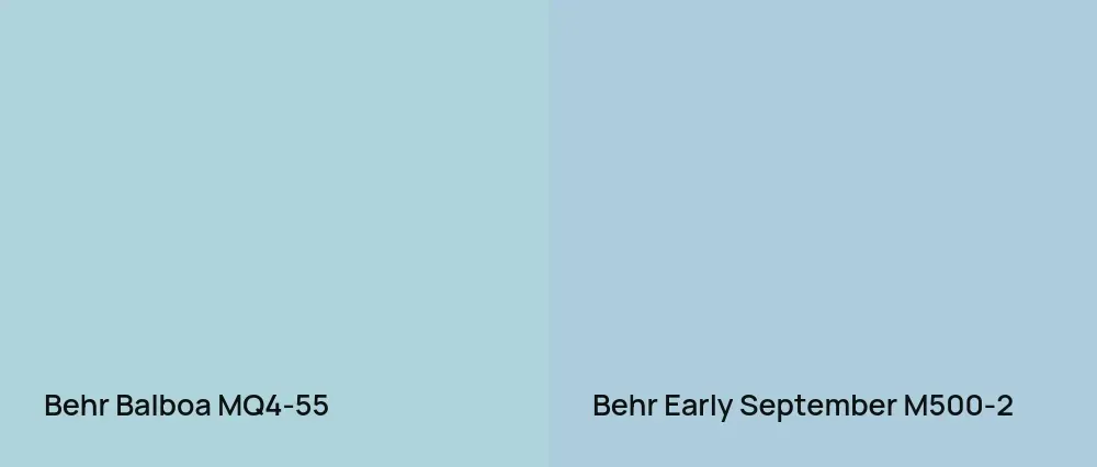 Behr Balboa MQ4-55 vs Behr Early September M500-2