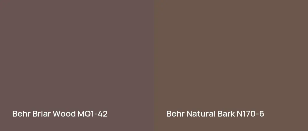 Behr Briar Wood MQ1-42 vs Behr Natural Bark N170-6