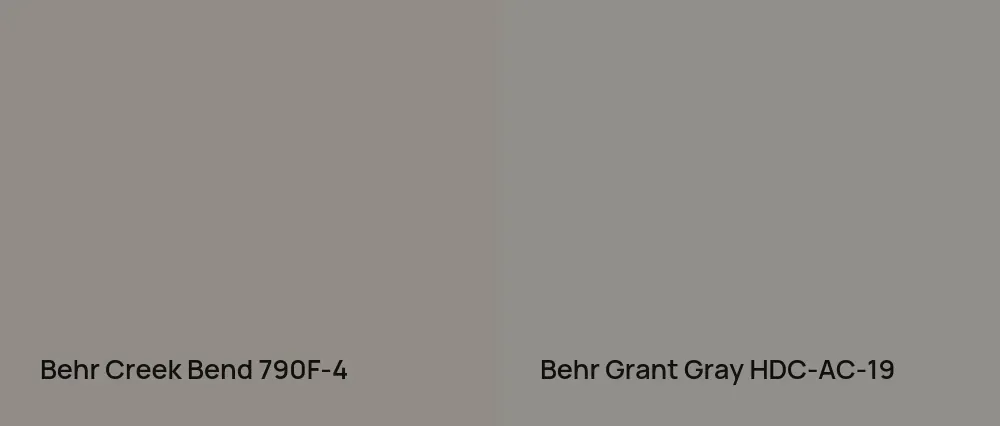 Behr Creek Bend 790F-4 vs Behr Grant Gray HDC-AC-19