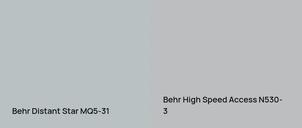 Behr Distant Star MQ5-31 vs Behr High Speed Access N530-3