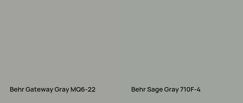 Behr Gateway Gray MQ6-22 vs Behr Sage Gray 710F-4