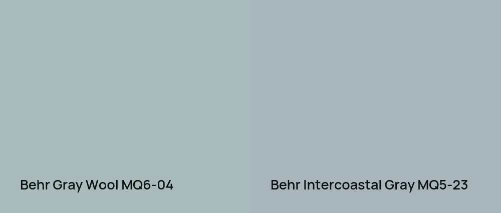 Behr Gray Wool MQ6-04 vs Behr Intercoastal Gray MQ5-23