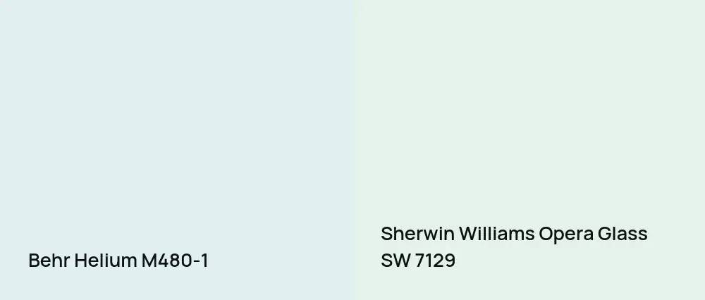 Behr Helium M480-1 vs Sherwin Williams Opera Glass SW 7129