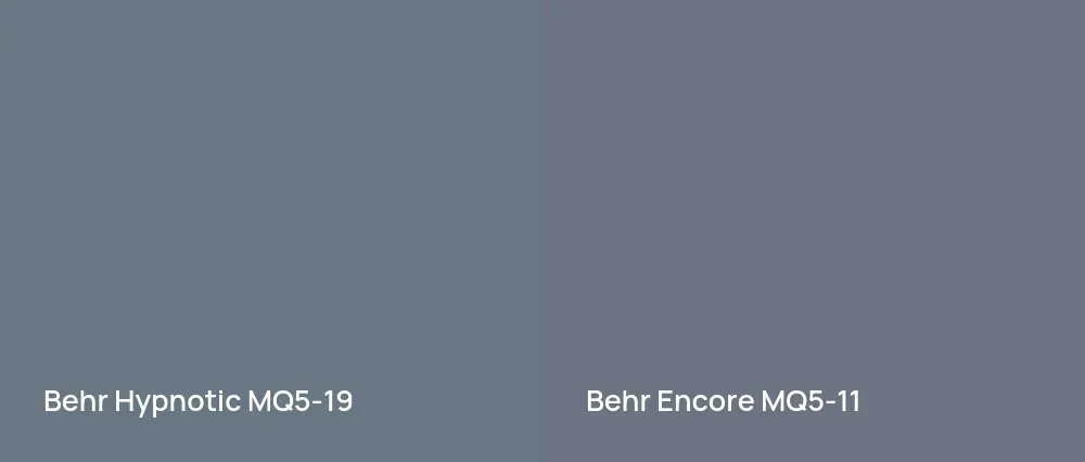 Behr Hypnotic MQ5-19 vs Behr Encore MQ5-11