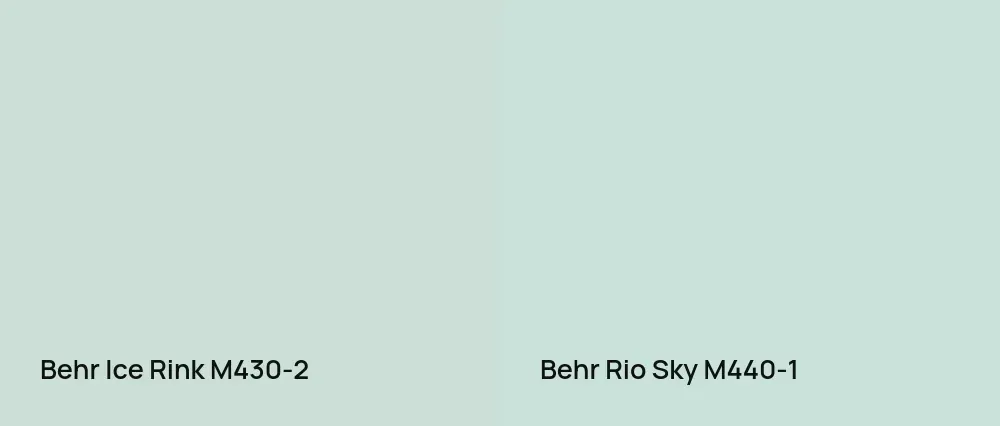 Behr Ice Rink M430-2 vs Behr Rio Sky M440-1