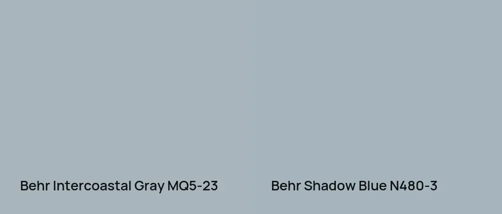 Behr Intercoastal Gray MQ5-23 vs Behr Shadow Blue N480-3