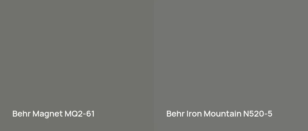 Behr Magnet MQ2-61 vs Behr Iron Mountain N520-5