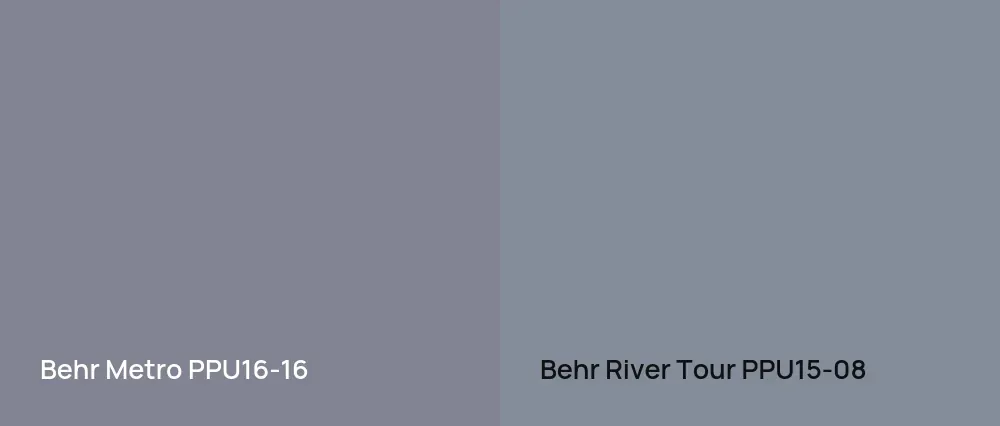 Behr Metro PPU16-16 vs Behr River Tour PPU15-08