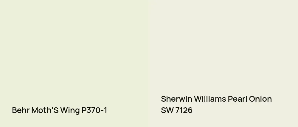 Behr Moth'S Wing P370-1 vs Sherwin Williams Pearl Onion SW 7126