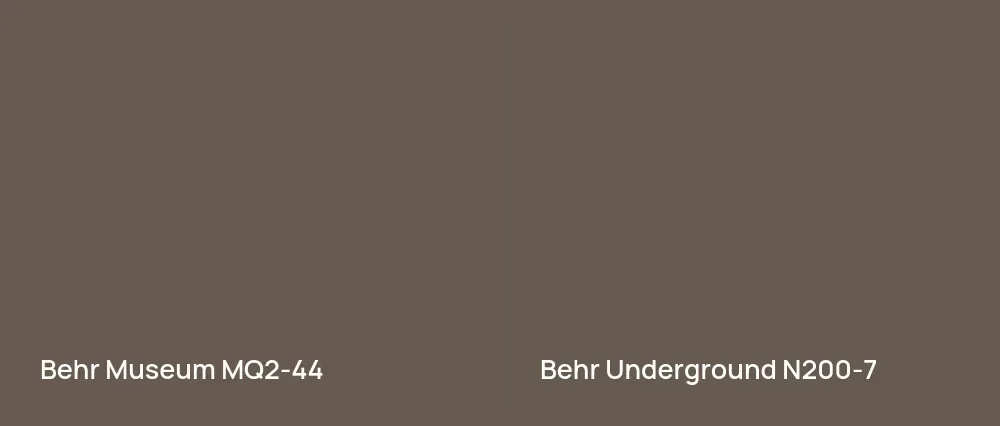 Behr Museum MQ2-44 vs Behr Underground N200-7