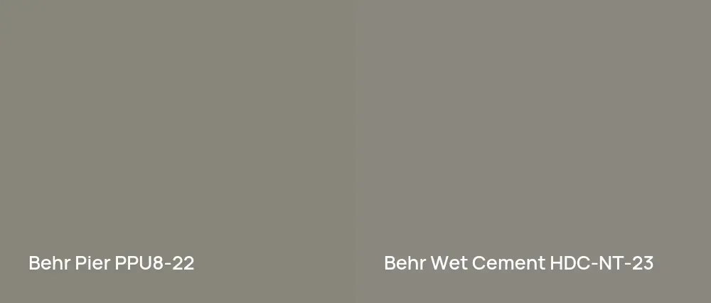 Behr Pier PPU8-22 vs Behr Wet Cement HDC-NT-23